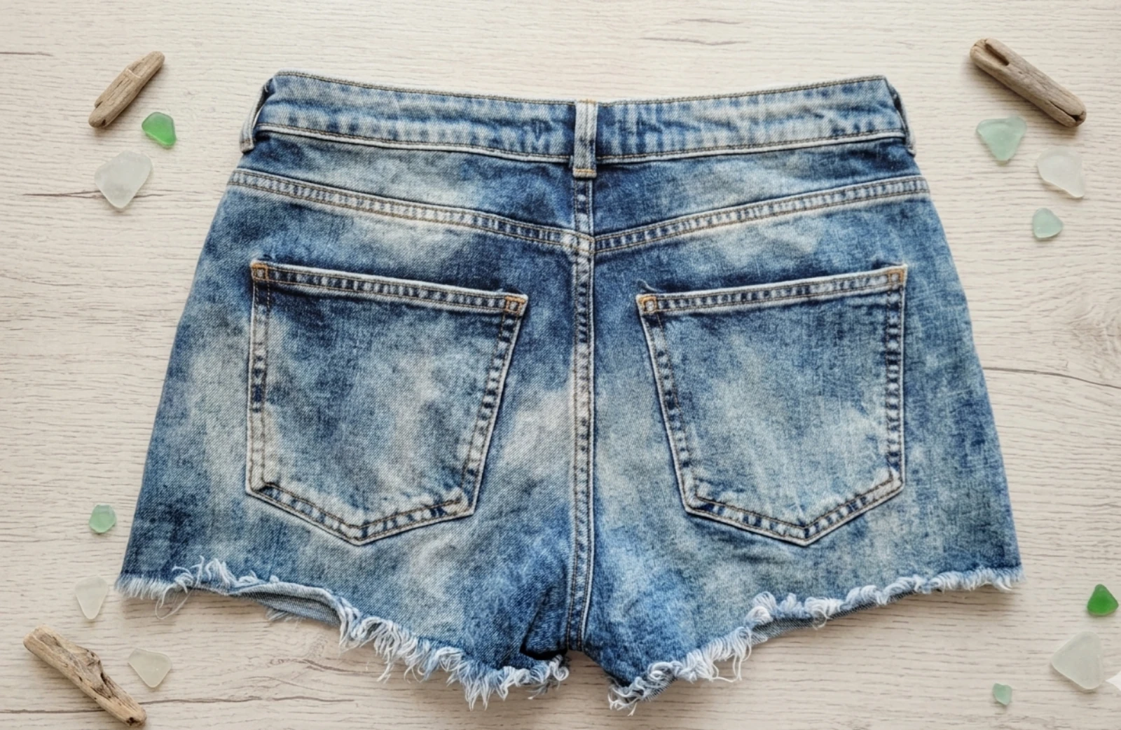 Shorts Vaqueros Desgastados Bershka - Tamanho 40 (M) – photo 2